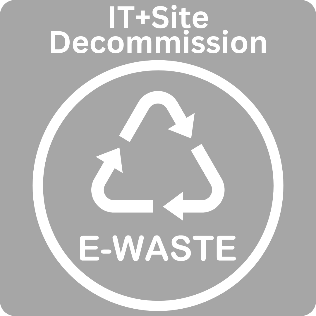 IT and site decommissioning with responsible electronic waste recycling